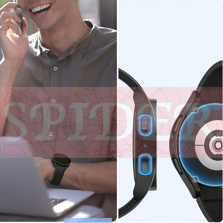 کاور اسپایدر مدل ADV مناسب برای ساعت هوشمند سامسونگ Galaxy Watch 6 40mm به همراه محافظ صفحه نمایش