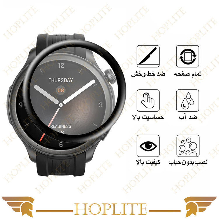 محافظ صفحه نمایش نانو هاپلایت مدل Pmma-HL مناسب برای ساعت هوشمند امیزفیت Balance بسته سه عددی