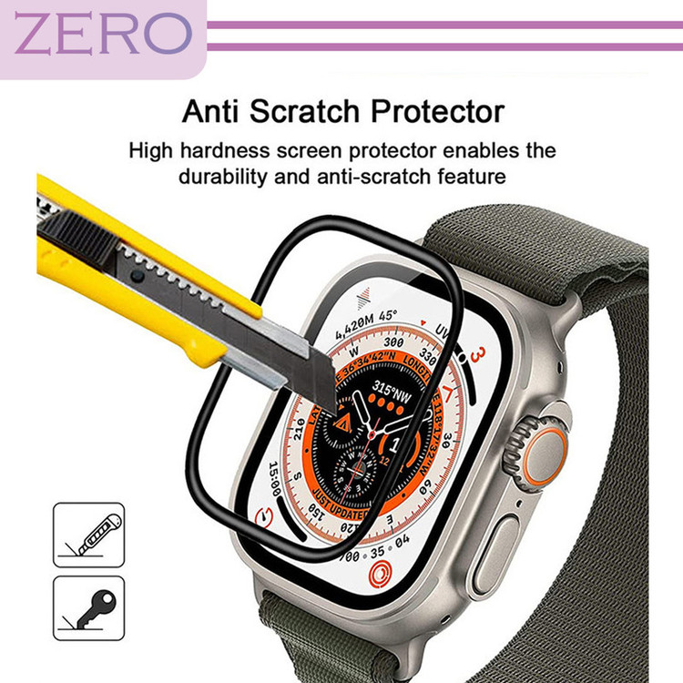 محافظ صفحه نمایش نانو زیرو مدل PMMA-ZR مناسب برای ساعت هوشمند الترا T1000 Ultra 49mm بسته دو عددی