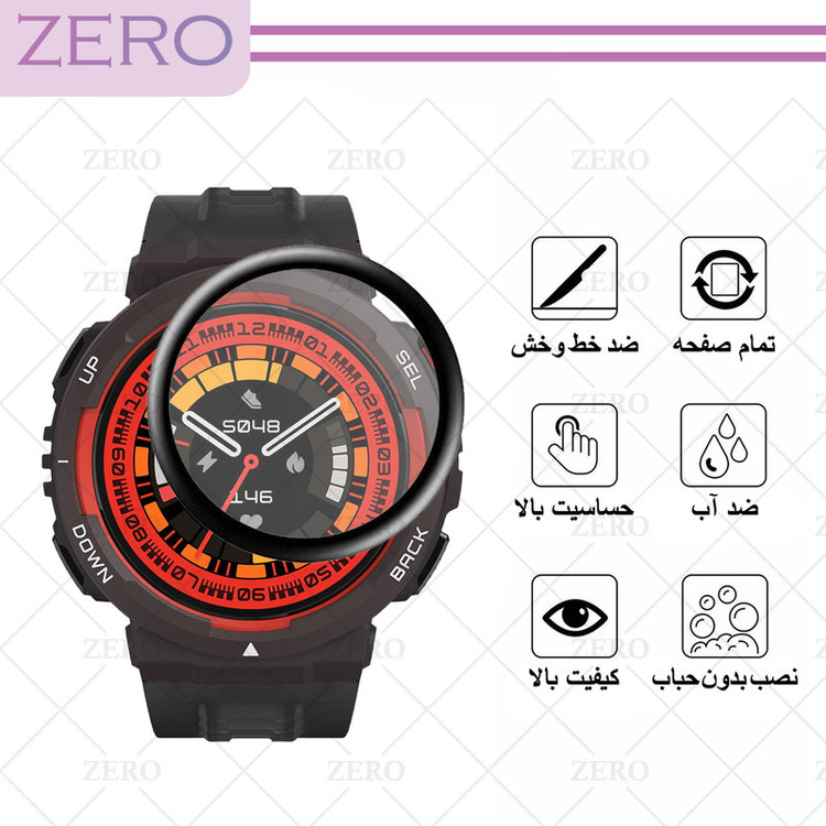 محافظ صفحه نمایش نانو زیرو مدل Pmma-ZR مناسب برای ساعت هوشمند امیزفیت Active Edge
