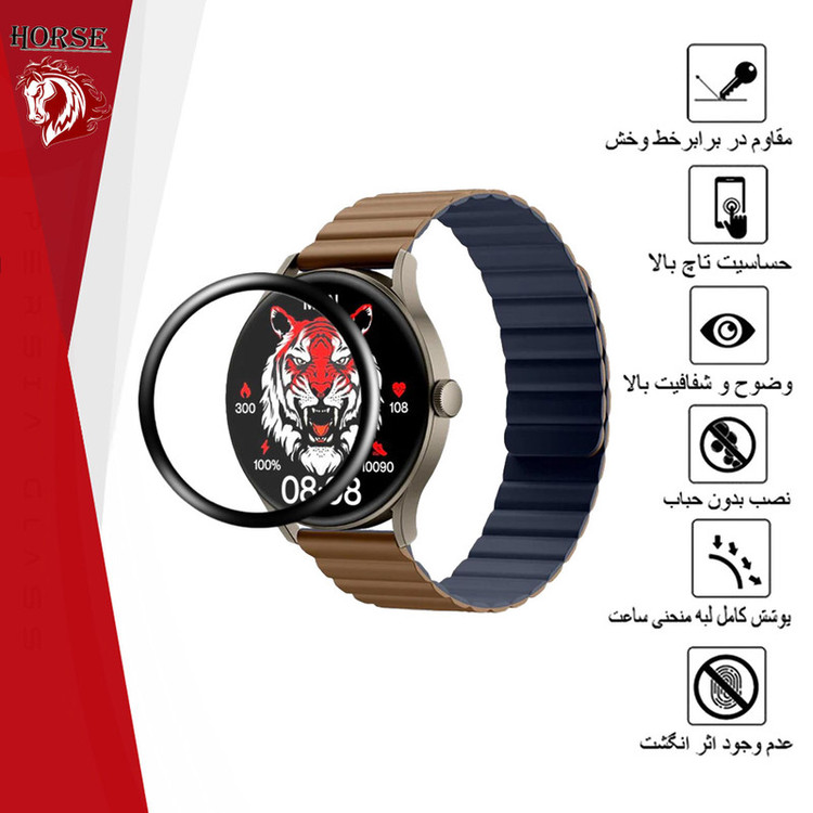 محافظ صفحه نمایش هورس مدل PMMAWH مناسب برای ساعت هوشمند شیائومی Imiki TG1