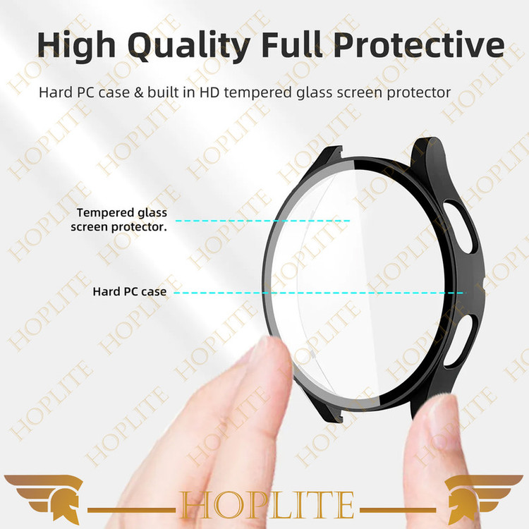 کاور هاپلایت مدل PC-Bumper-HL مناسب برای ساعت هوشمند سامسونگ Galaxy Watch 5 44mm به همراه محافظ صفحه نمایش