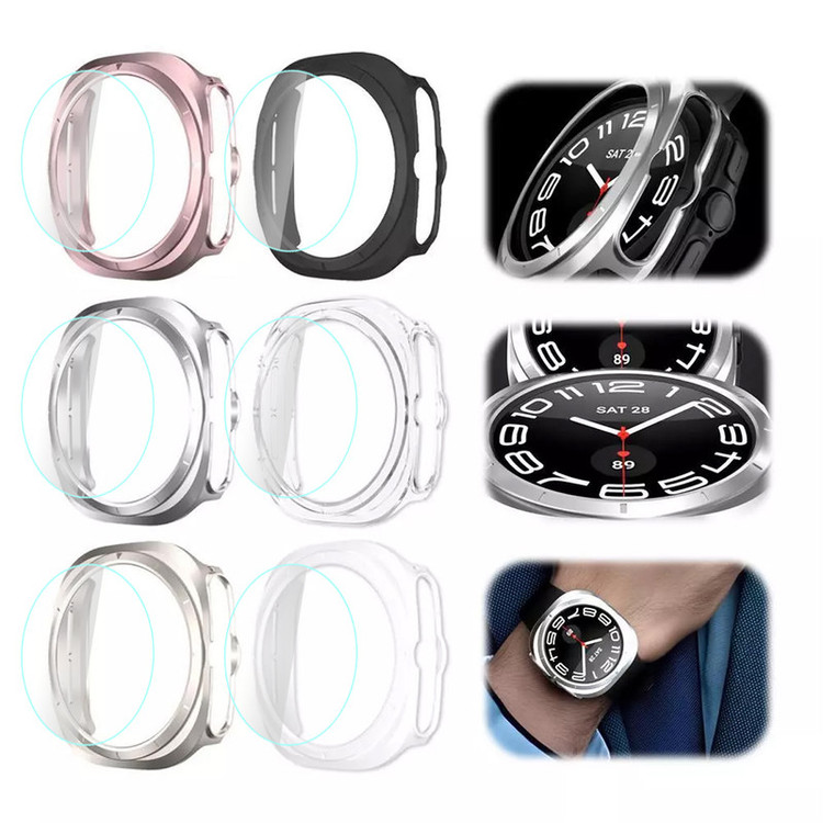 کاور سوپرسی مدل PC Bumper SC مناسب برای ساعت هوشمند سامسونگ Galaxy Watch 7 Ultra 47mm به همراه محافظ صفحه نمایش