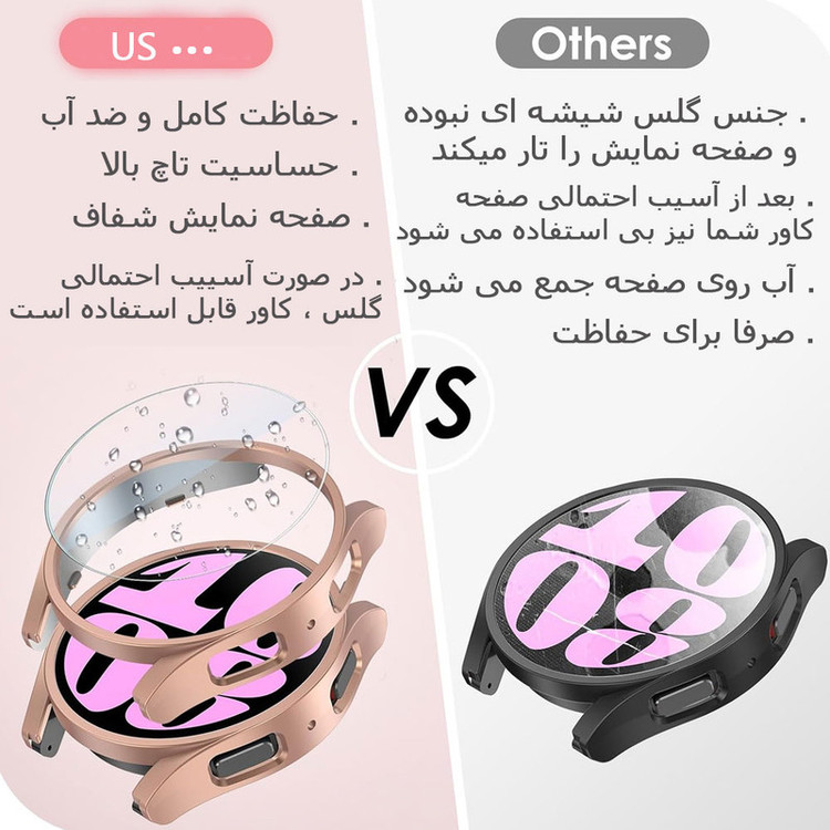 کاور واچ من مدل bumper-WM مناسب برای ساعت هوشمند سامسونگ Galaxy Watch 6 Classic 47 mm به همراه محافظ صفحه نمایش