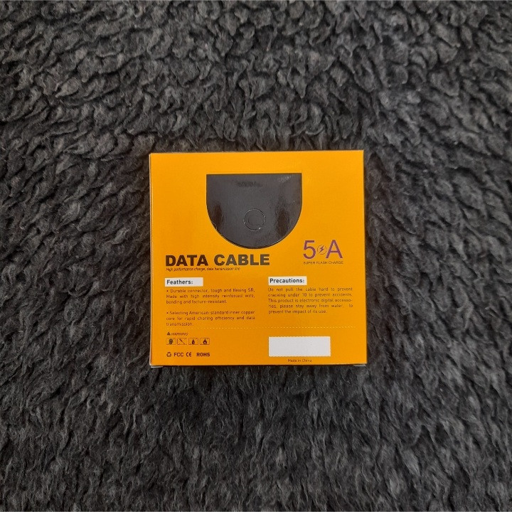 کابل تبدیل USB به microUSB مدل ORGINAL SUPER FAST CHARGE 5A طول 1 متر