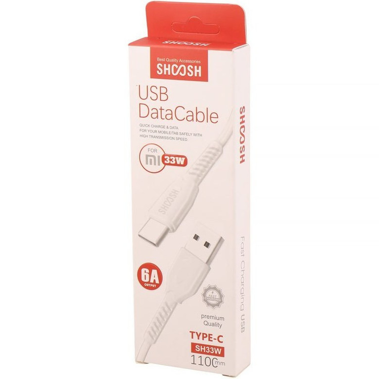 کابل تبدیل USB به USB-C J شوش مدل SH33 W طول 1.1 متر