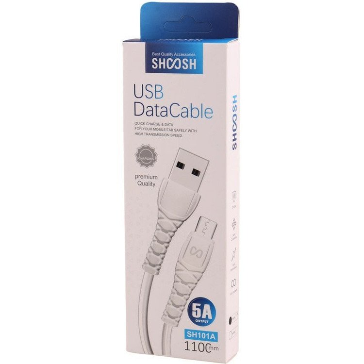 کابل تبدیل USB به microUSB شوش مدل SH101 A طول 1.1 متر