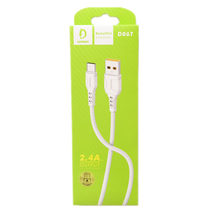 کابل تبدیل USB به USB-C دنمن مدلD06T طول 1 متر