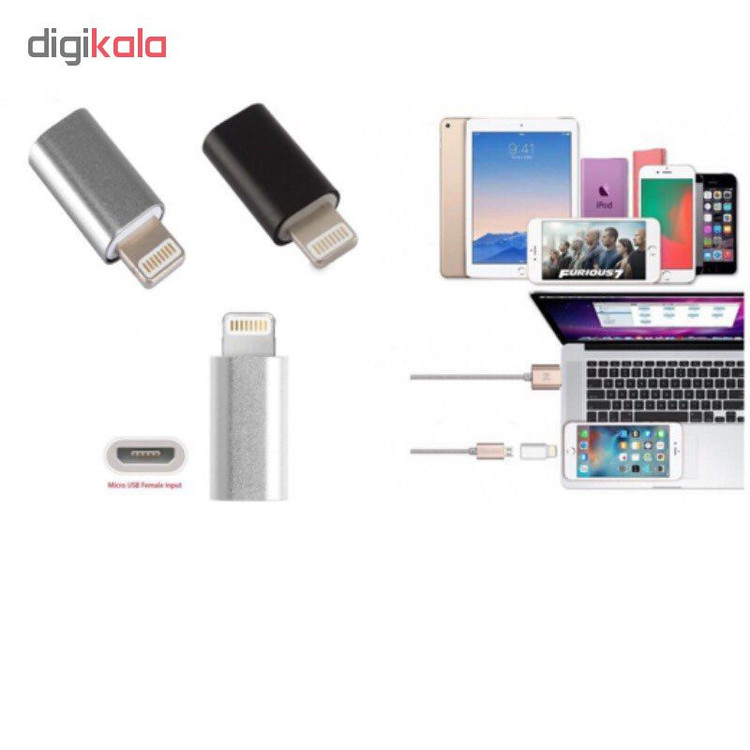 مبدل micro USB به لایتنینگ مدل SH8