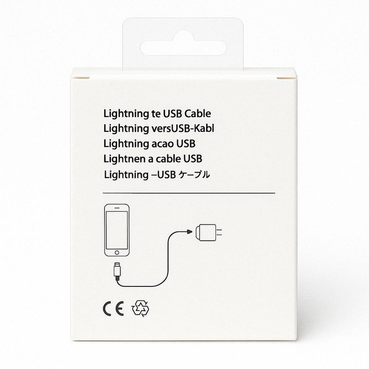 کابل تبدیل USB به لایتنینگ مدل Iphone طول 1 متر