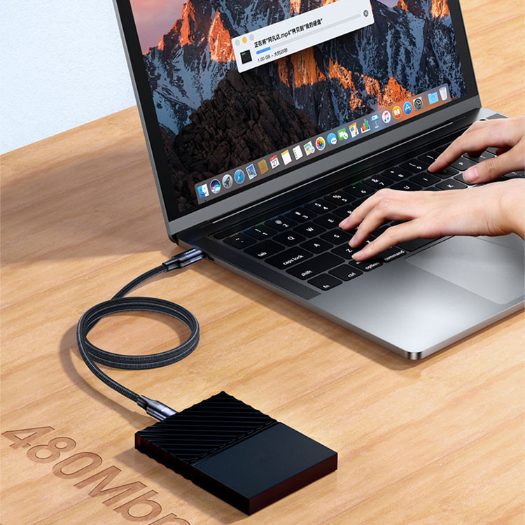 کابل تبدیل USB -c مدل US-sj524 طول 1.2 متر
