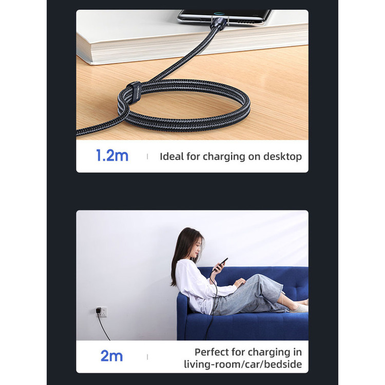 کابل تبدیل USB -c مدل US-sj524 طول 1.2 متر