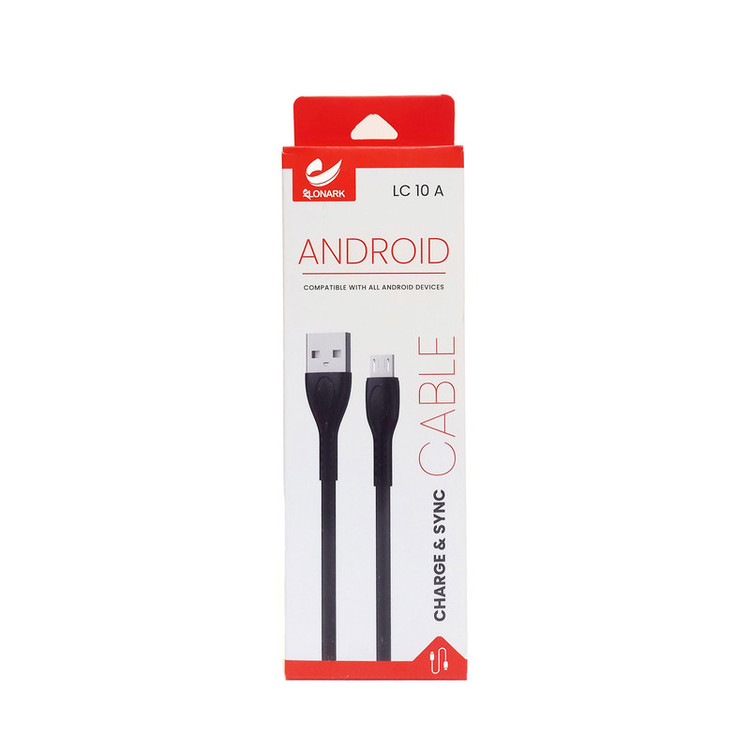 کابل تبدیل USB به Micro USB لونارک مدل LC 10A طول 1.1 متر
