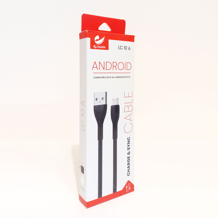 کابل تبدیل USB به Micro USB لونارک مدل LC 10A طول 1.1 متر