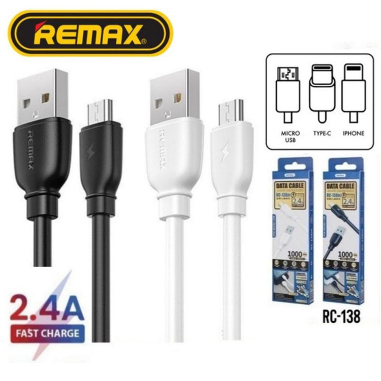 کابل تبدیل USB به لایتنینگ ریمکس مدل RC-138i طول 1 متر