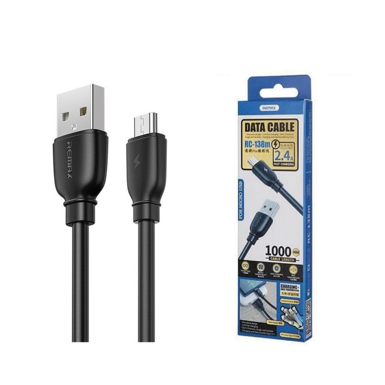 کابل تبدیل USB به microUSB ریمکس مدل RC-138M طول 1 متر