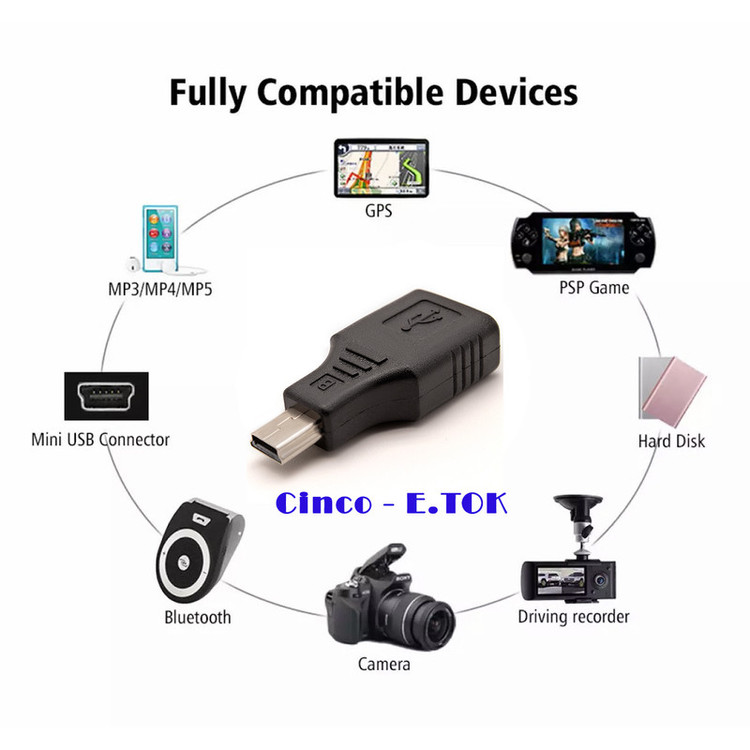 مبدل USB به Mini USB ایتوک مدل Cinco