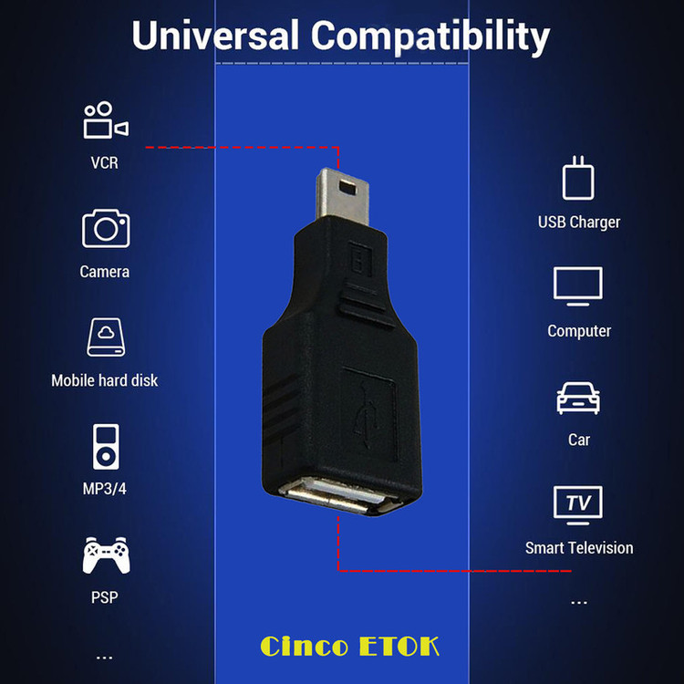 مبدل USB به Mini USB ایتوک مدل Cinco