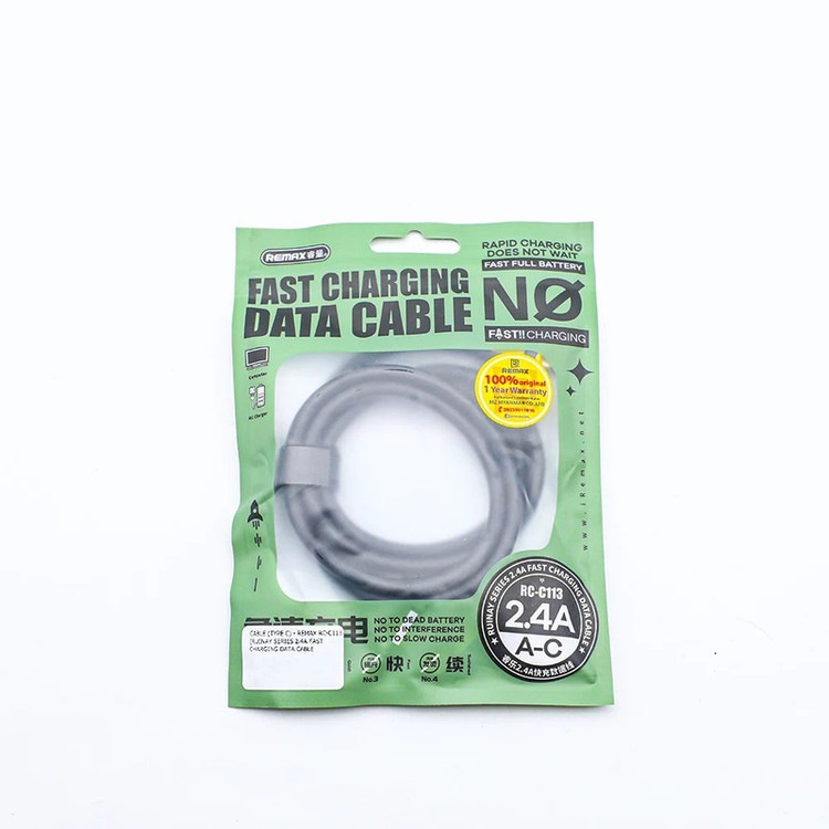 کابل تبدیل USB به USB-C ریمکس مدل Data-Charge TPE طول 1 متر