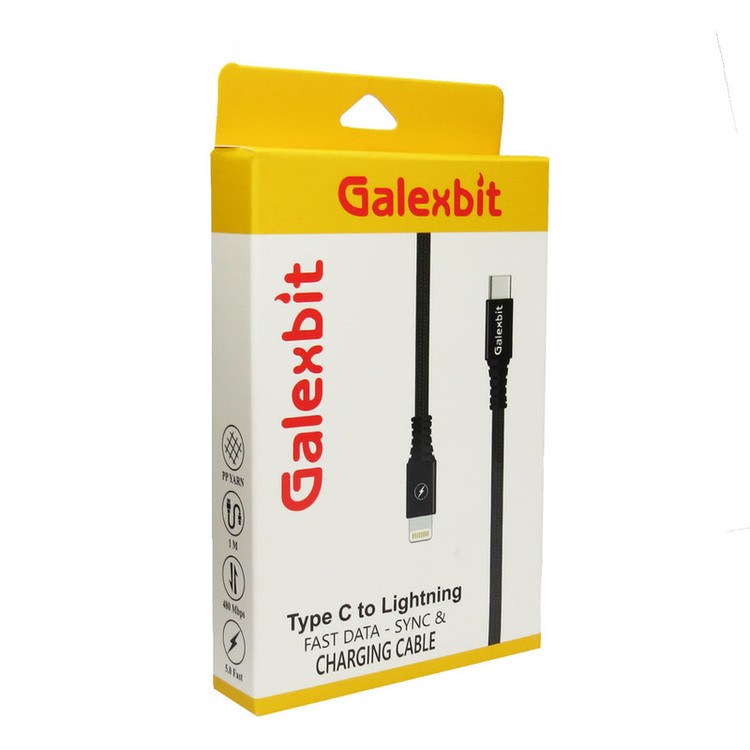 کابل تبدیل usb-c به لایتنینگ گلکسبیت مدل کنفی CG طول 1 متر