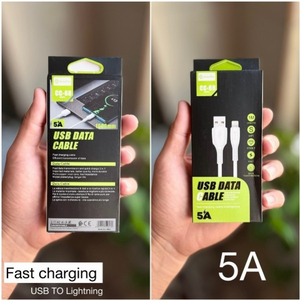 کابل تبدیل USB به لایتنینگ سولفر مدل آیفون XS Max طول یک متر