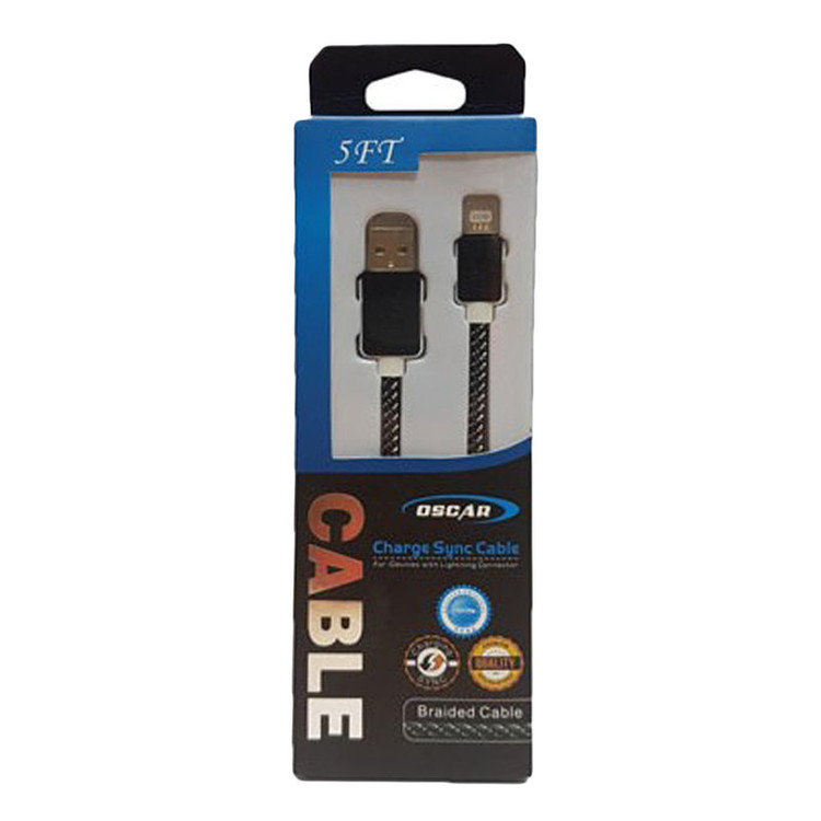 کابل تبدیل USB به لایتنینگ اسکار مدل C-602 طول 1.5 متر