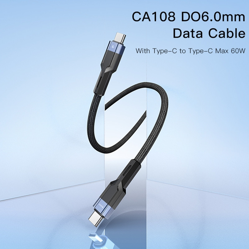 کابل USB-C مدل CA108 PD60W طول 1.2 متر
