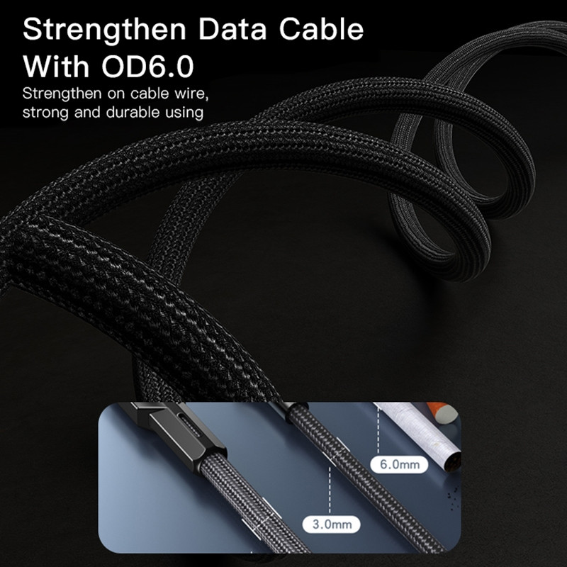 کابل USB-C مدل CA108 PD60W طول 1.2 متر