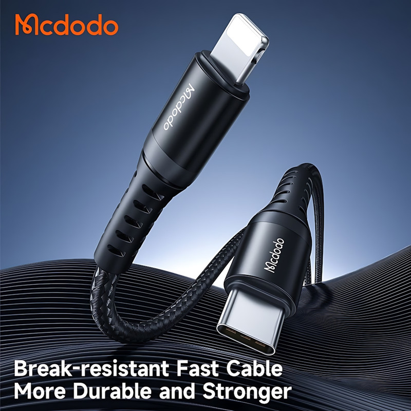 کابل تبدیل USB-C به لایتنینگ مک دودو مدل CA-563 طول 3 متر