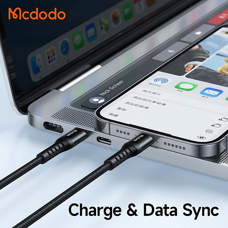 کابل تبدیل USB-C به لایتنینگ مک دودو مدل CA-563 طول 3 متر