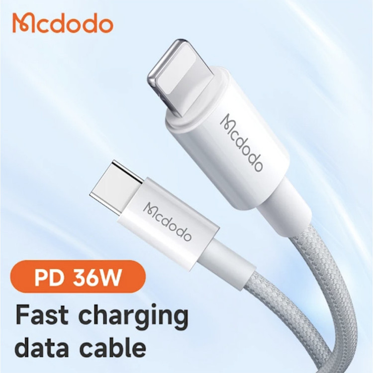 کابل تبدیل USB-C به لایتنینگ مک دودو مدل CA-2761 طول 1.2 متر