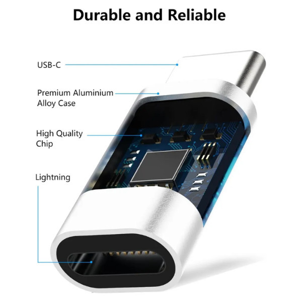 مبدل لایتینگ به USB-C مدل BZA-004