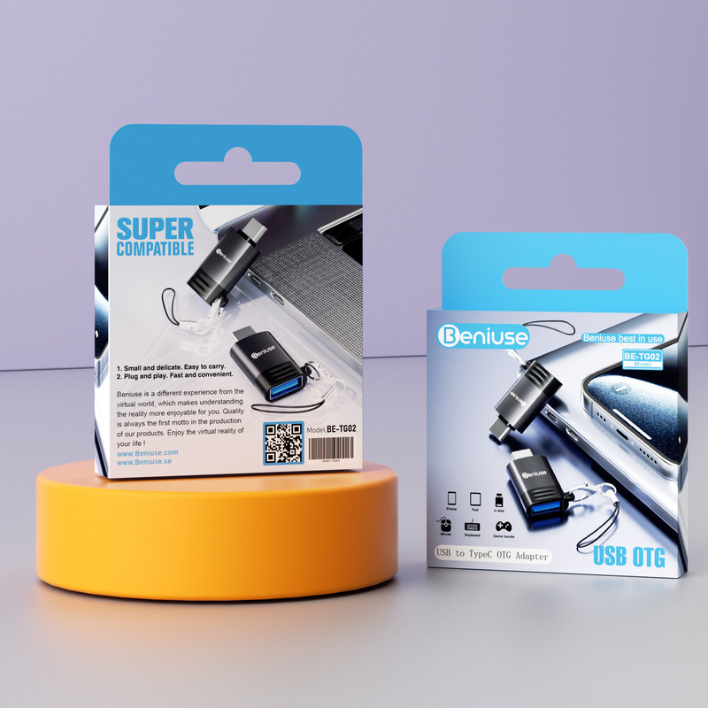 مبدل USB OTG به USB-C مدل BE-TG02
