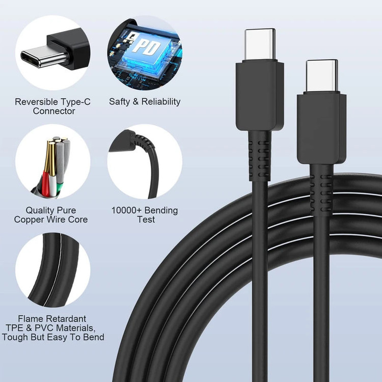 کابل USB-C اس ال وای مدل 5A--45W Super Fast Charge 2.0 طول 1متر