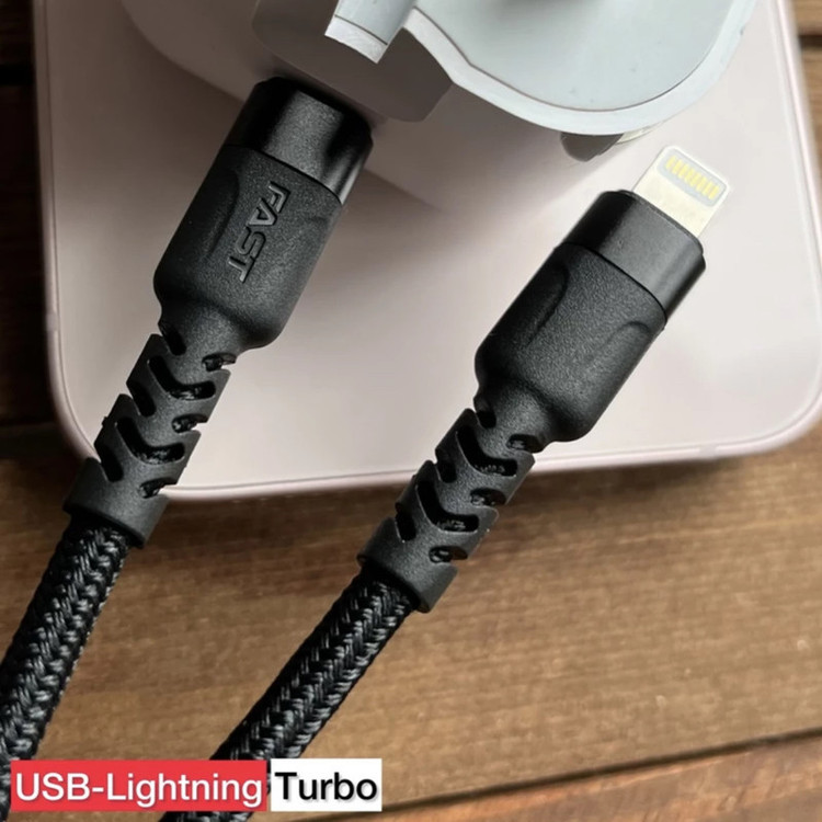 کابل تبدیل USB-Cبه لایتنینگ توربو مدل iphone 13 pro max طول یک متر