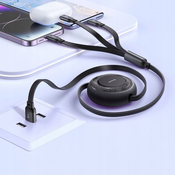 کابل تبدیل USB به لایتنینگ / MicroUSB / USB-C مک دودو مدل CA-357 طول 1.2 متر
