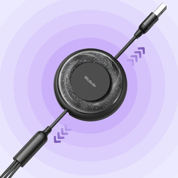 کابل تبدیل USB به لایتنینگ / MicroUSB / USB-C مک دودو مدل CA-357 طول 1.2 متر