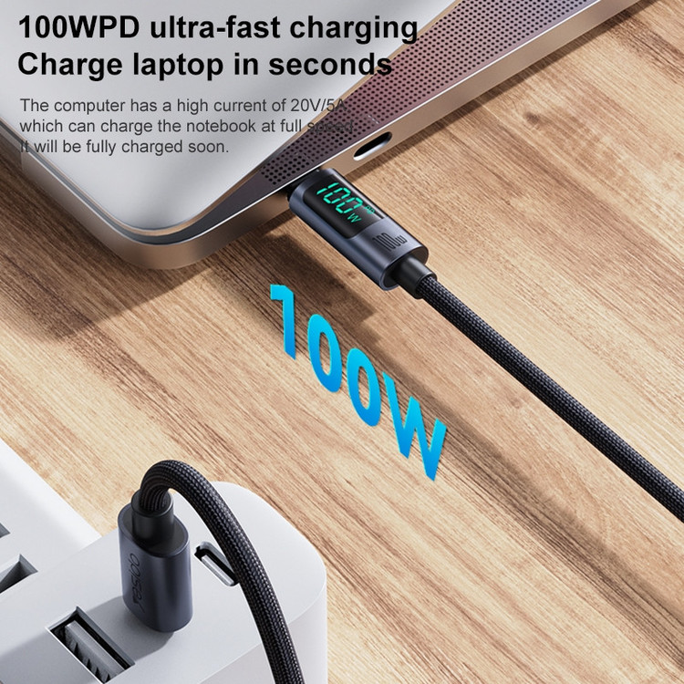 کابل USB-C مدل CA158 PD100W طول 1.2 متر