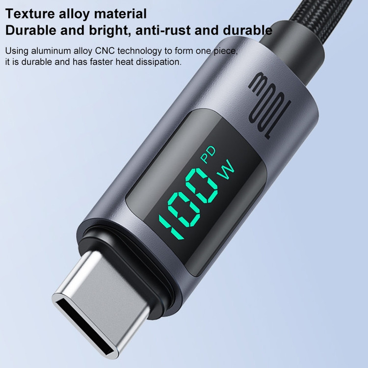 کابل USB-C مدل CA158 PD100W طول 1.2 متر
