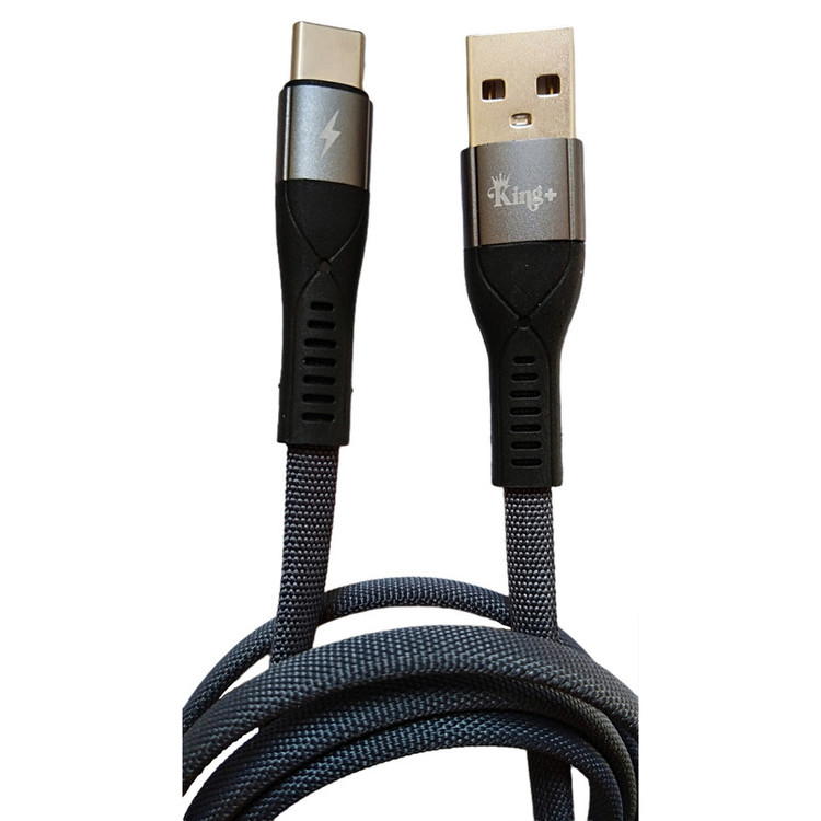 کابل تبدیل USB به USB-C کینگ پلاس مدل HK-23 طول 1 متر
