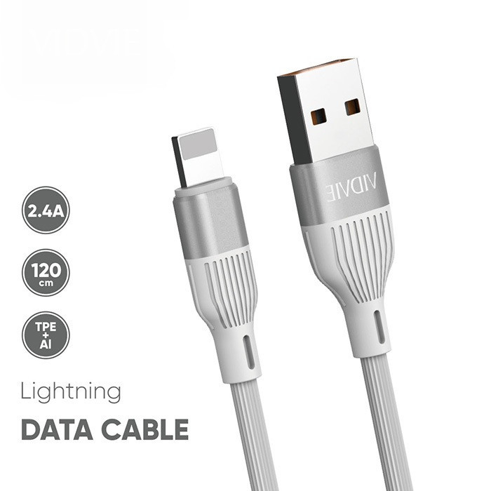 کابل شارژر USB به لایتنینگ ویدوی مدل CB487i طول1.2 متر