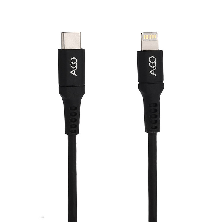کابل تبدیل USB-C به لایتنینگ آکو مدل icharge Plus طول 1 متر