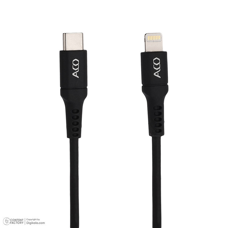 کابل تبدیل USB-C به لایتنینگ آکو مدل icharge Plus طول 1 متر