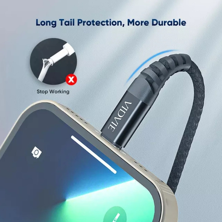 کابل شارژر USB به MicroUSB ویدوی مدل CB491V طول 1.2 متر