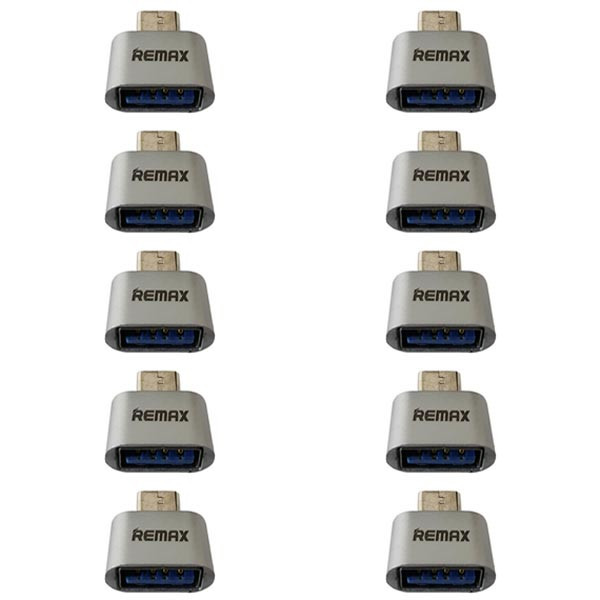 تبدیل OTG USB-C ریمکس مدل 247 بسته 10 عددی