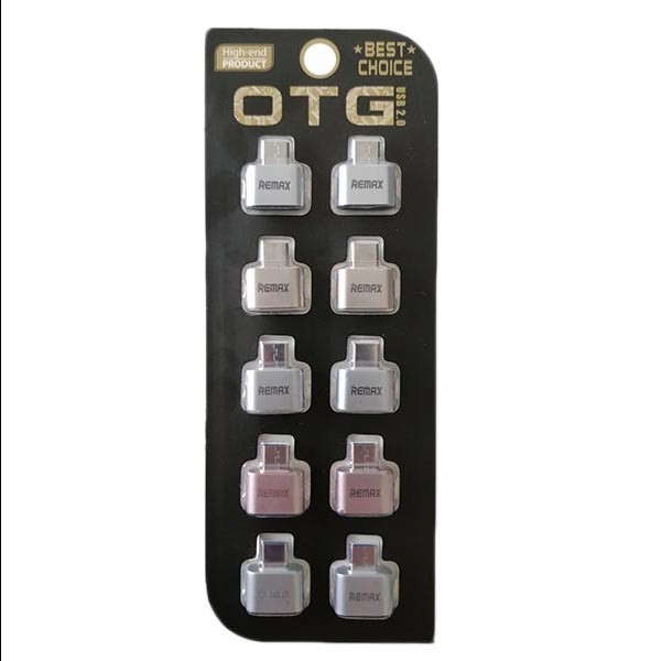 تبدیل OTG USB-C ریمکس مدل 247 بسته 10 عددی
