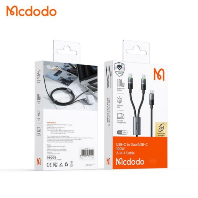 کابل usb-c مک دودو مدل ca-6740 طول1.5 متر