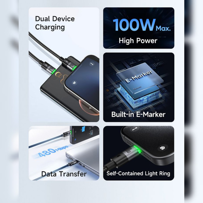 کابل usb-c مک دودو مدل ca-6740 طول1.5 متر
