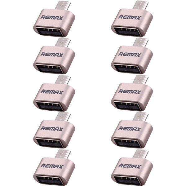 مبدل OTG microUSB ریمکس مدل 067 بسته 10 عددی
