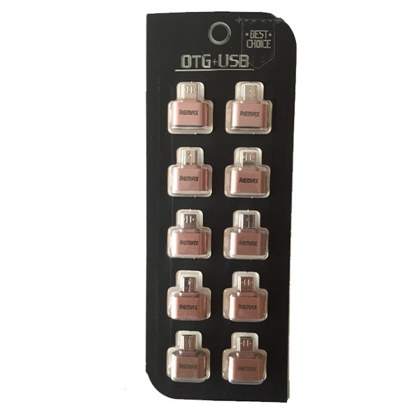 مبدل OTG microUSB ریمکس مدل 067 بسته 10 عددی